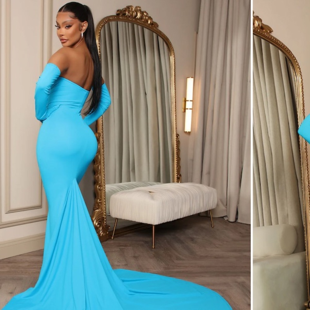 VIP status glove dress